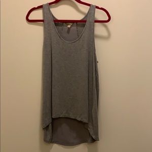 Gray hi-low Ann Taylor top